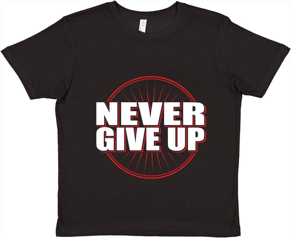 never give up 2 Premium Kids Crewneck T-shirt