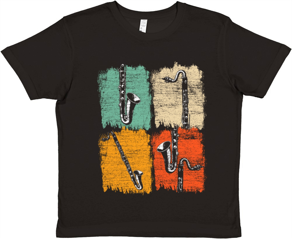 Popart Bass Clarinet Premium Kids Crewneck T-shirt