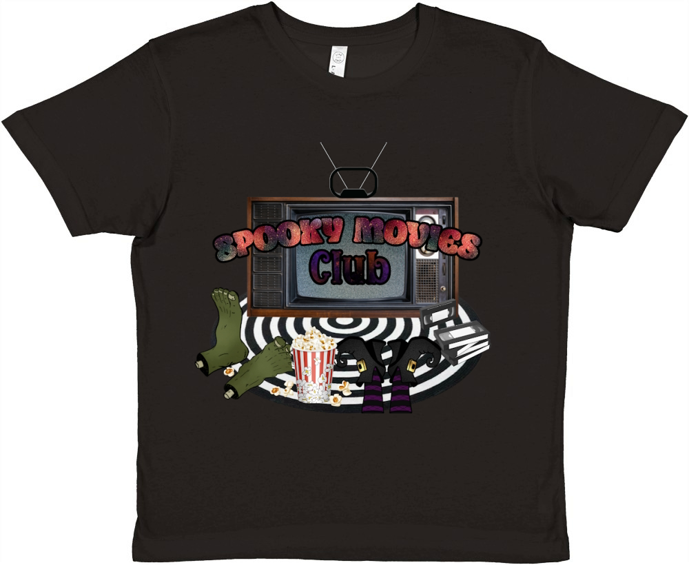Spooky Movies Club Premium Kids Crewneck T-shirt