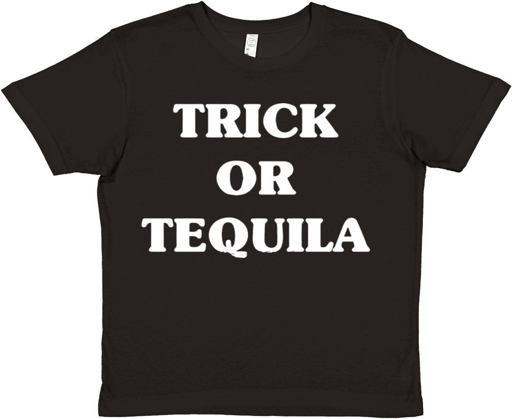 Trick Or Tequila Premium Kids Crewneck T-shirt