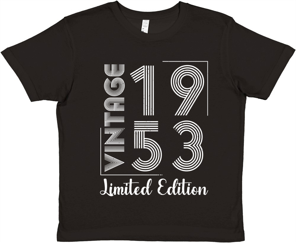 Vintage 1953 Limited Edition Birthday Premium Kids Crewneck T-shirt