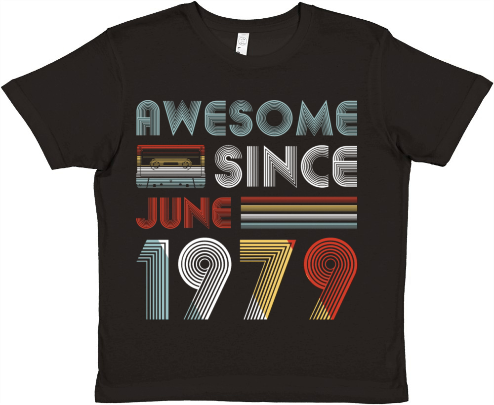 Vintage Awesome Since June 1979 40th Birthday Premium Kids Crewneck T-shirt