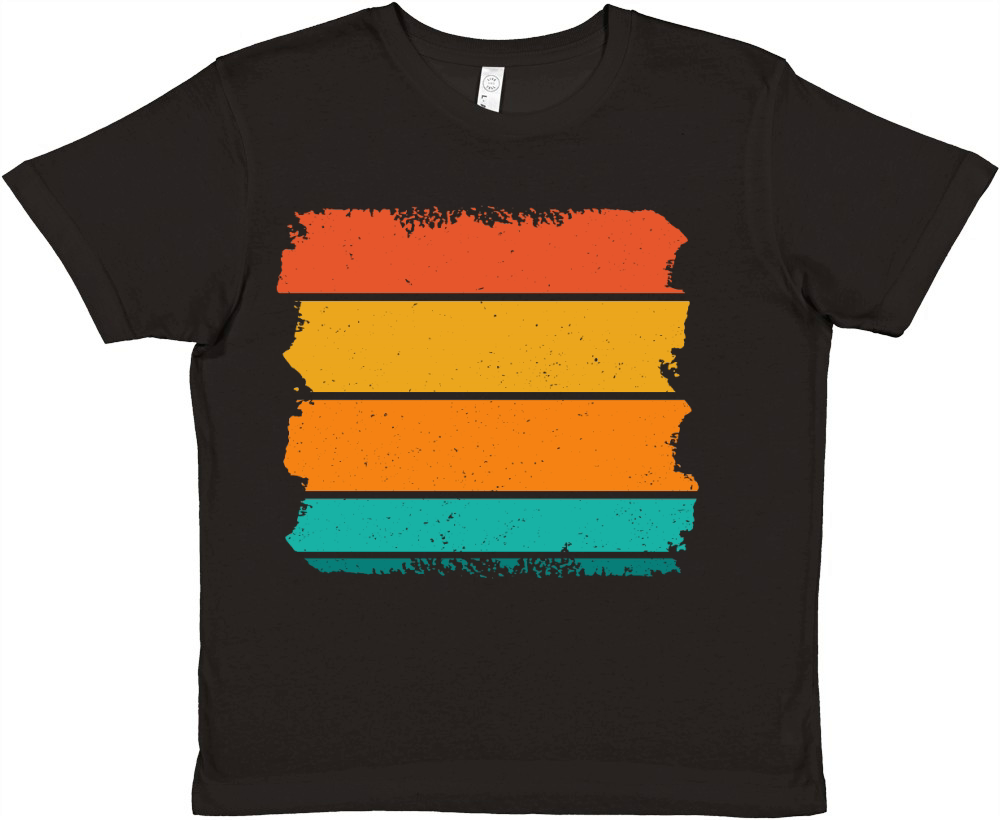 Vintage Retro Sunset (6) Premium Kids Crewneck T-shirt