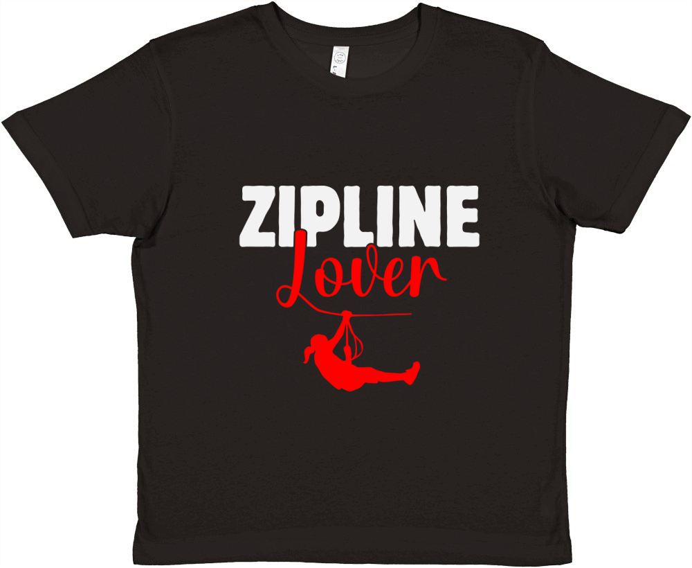 Ziplining Lover Sayings Zipline Sports Hobby Tank Top Premium Kids Crewneck T-shirt