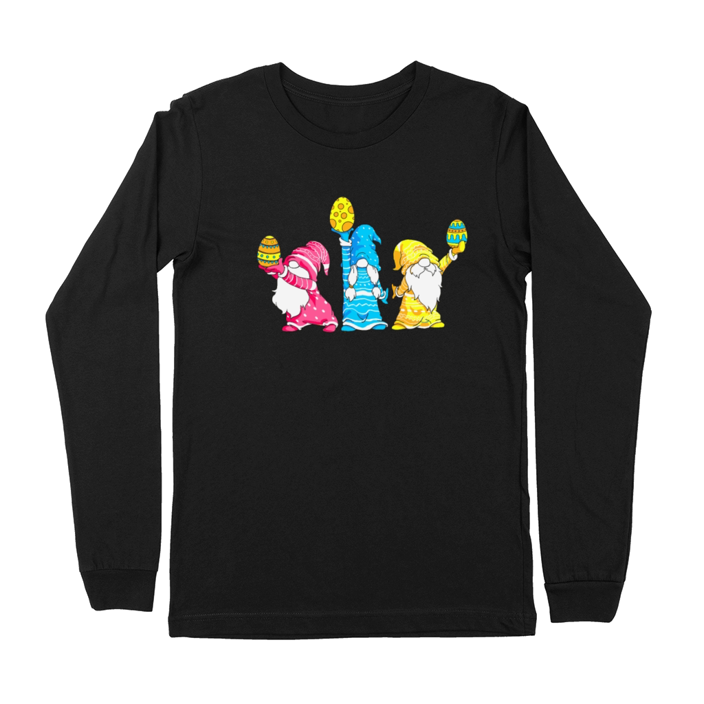 Family Kids Cute Happy Easter Gnomes Premium Long Sleeve