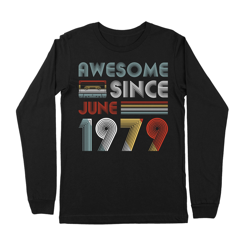Vintage Awesome Since June 1979 40th Birthday Premium Long Sleeve