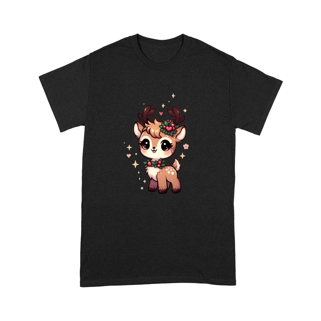 Cute Deer Christmas Watercolor Clipart4 Premium T-shirt