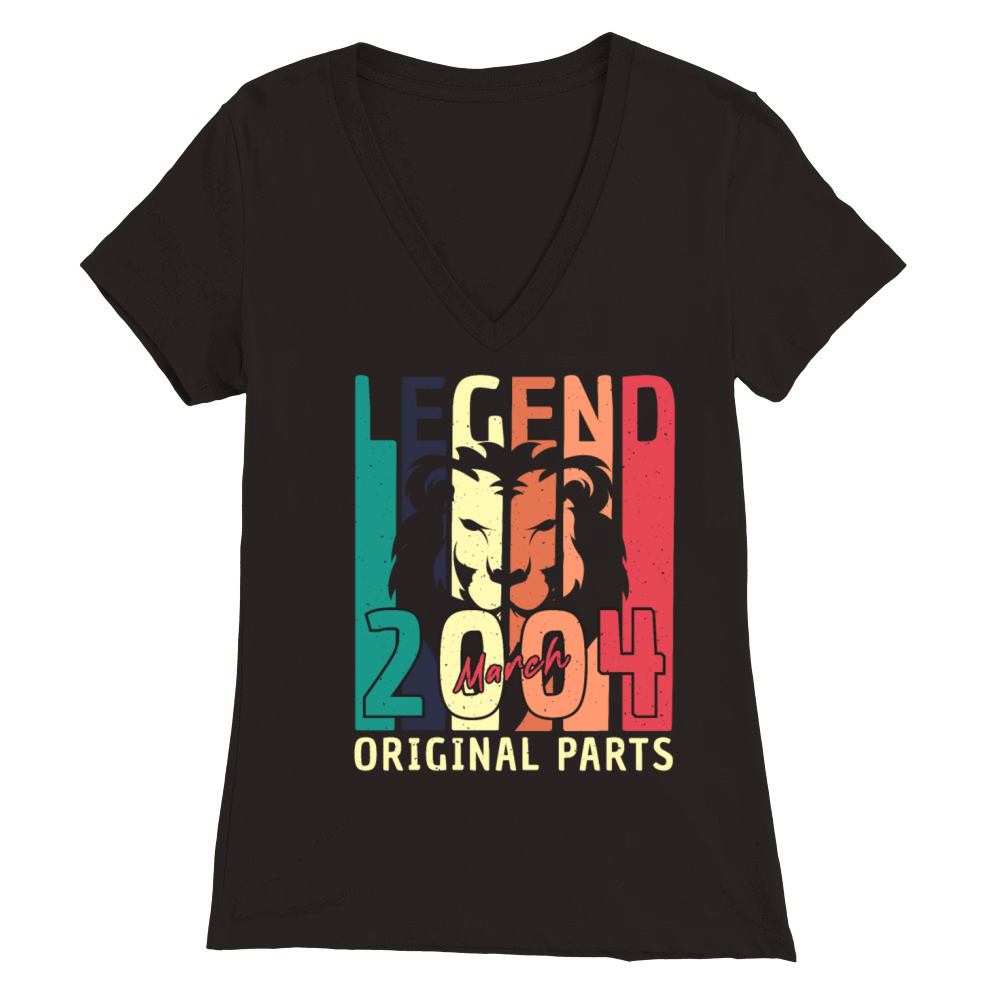 Gift Idea Vintage March 2004 Premium Womens V-Neck T-shirt