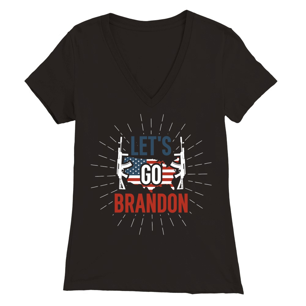 Lets go brandon veterans Premium Womens V-Neck T-shirt