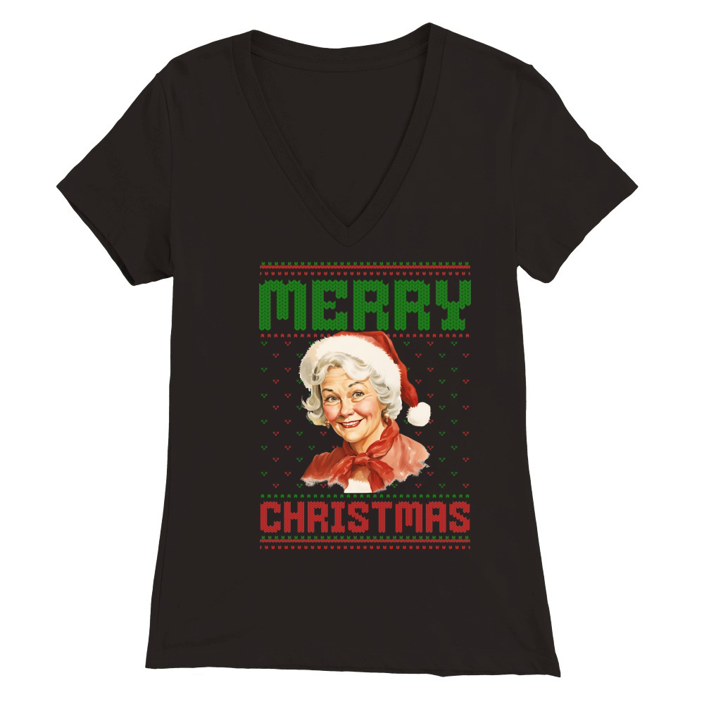 Merry christmas 59 54 Premium Womens V-Neck T-shirt