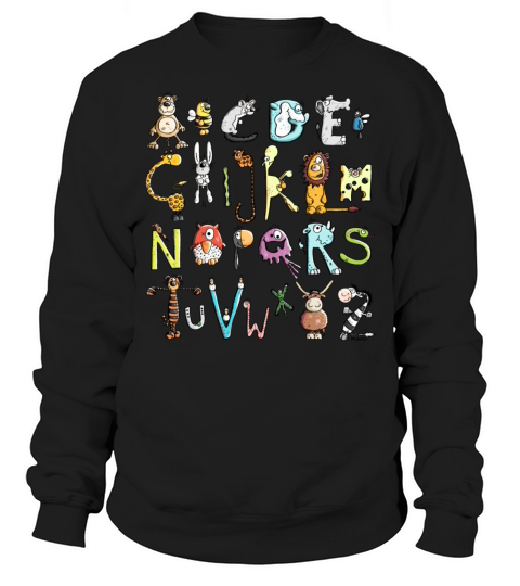 Colorful Animal Alphabet - Animals Sweatshirt Unisex