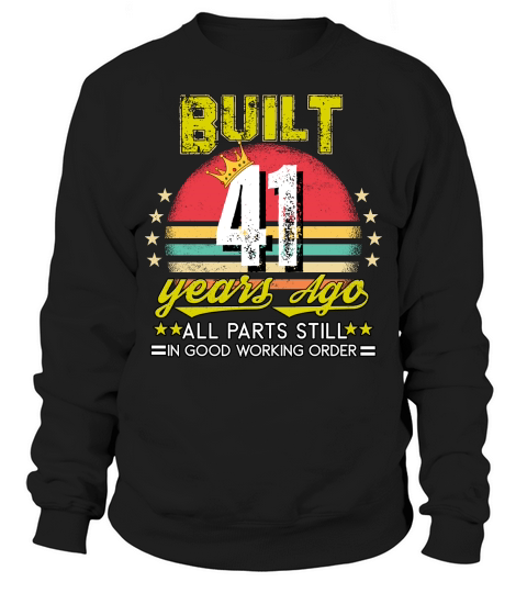 Vintage Birthday 41 Sweatshirt Unisex