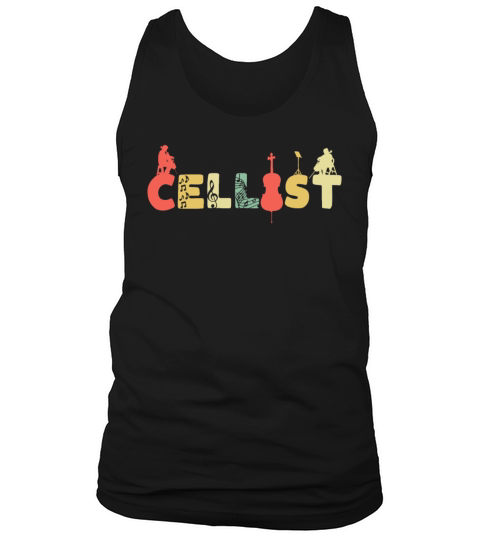 Retro Cello Vintage Cellist Violoncello Tank Top Unisex