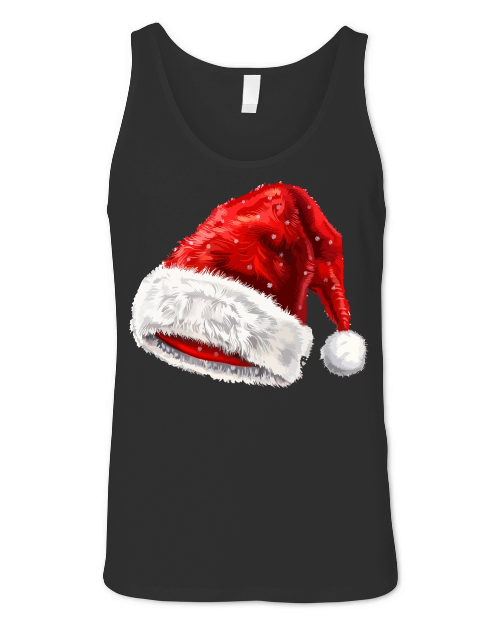 Christmas Santa Hat Unisex Jersey Tank