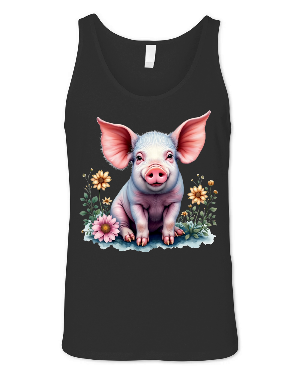 Pig Fur Pink 03 Unisex Jersey Tank
