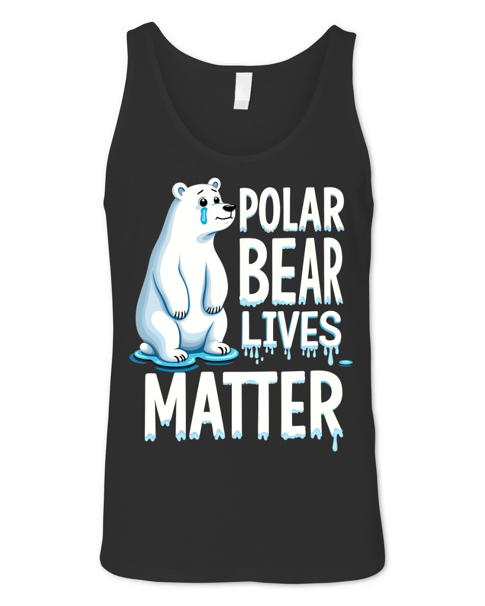 Polar bear lives matter Unisex Jersey Tank
