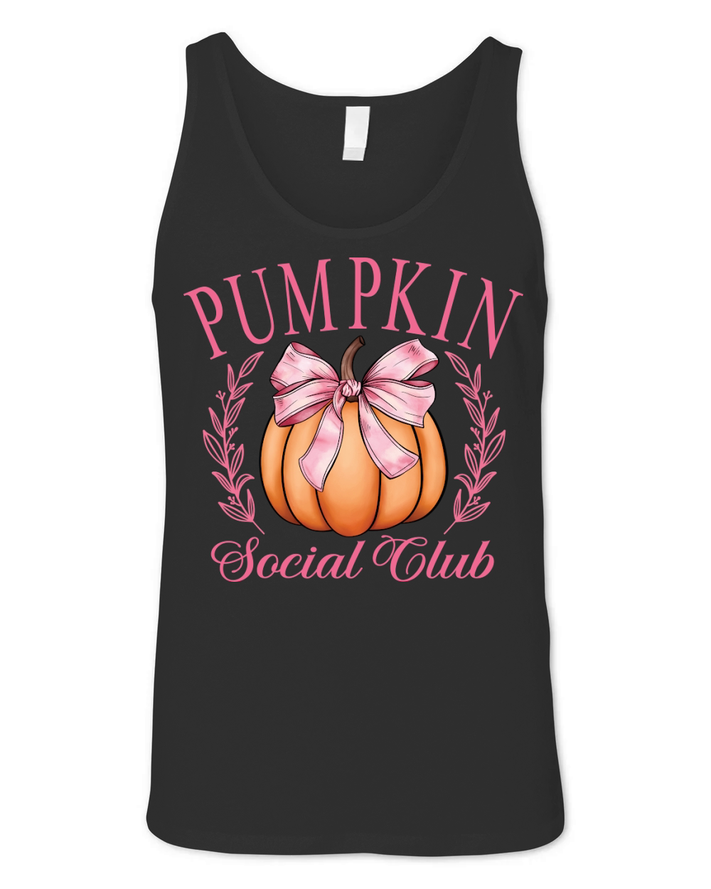 PumpkinSocailClubPink PNG Unisex Jersey Tank