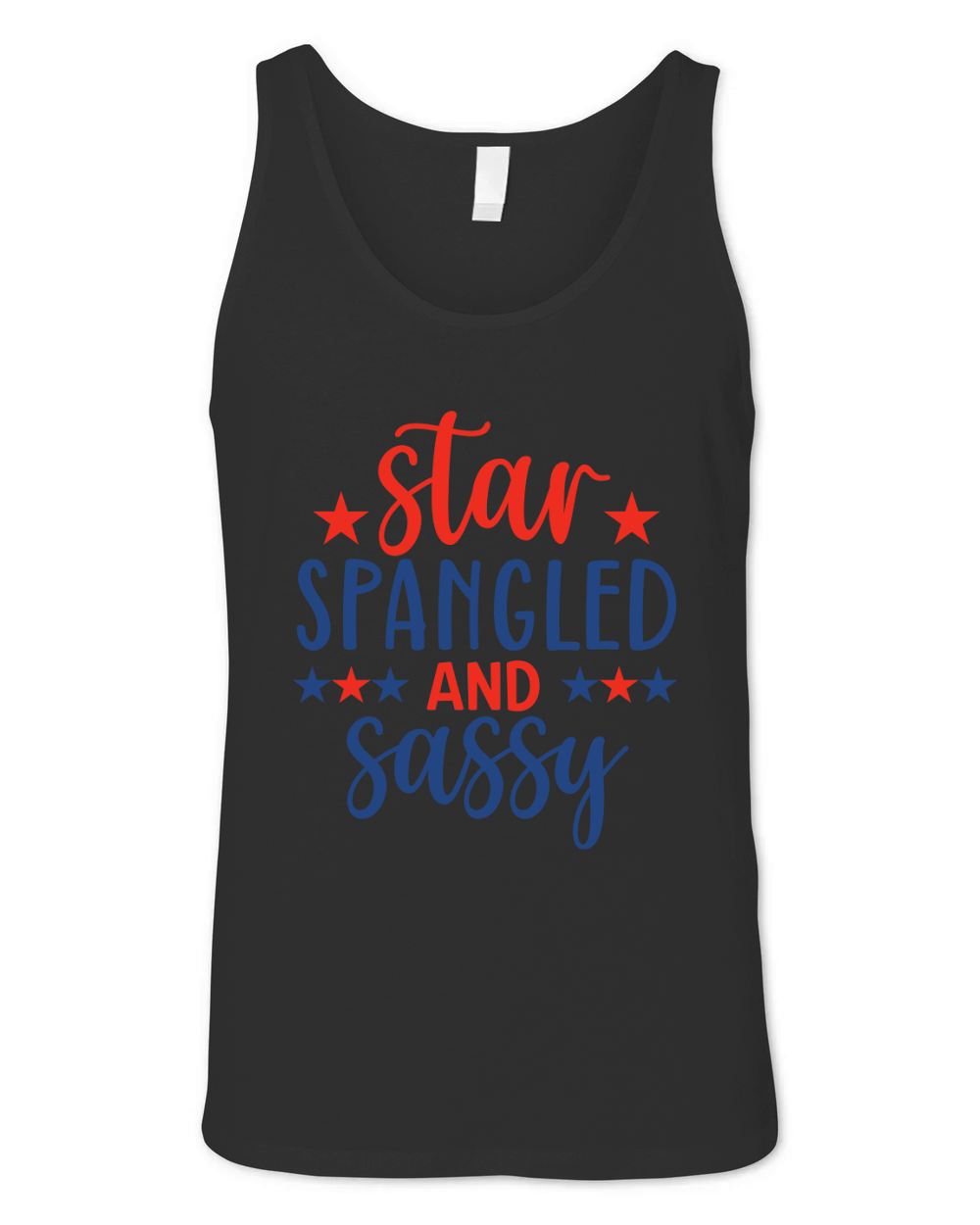 Star spangled sassy Unisex Jersey Tank