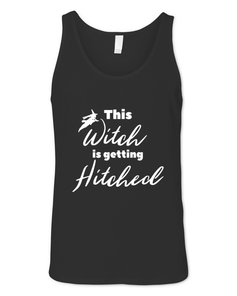 This Witch Is Getting Hitched Bachelorette Hallowe Unisex Jersey Tank