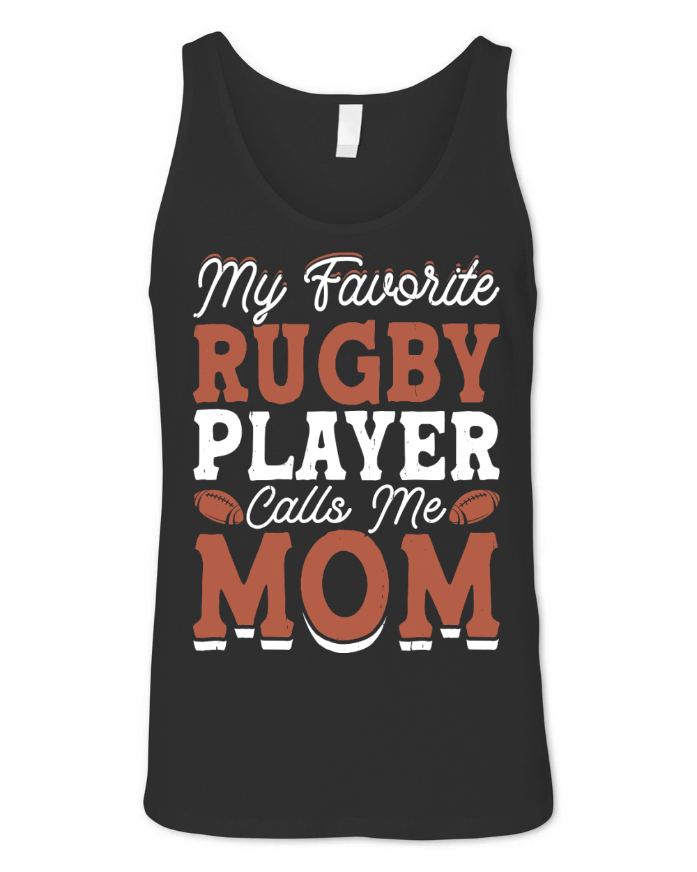 Vintage Rugby Player player Calls Me Mom 2 Unisex Jersey Tank