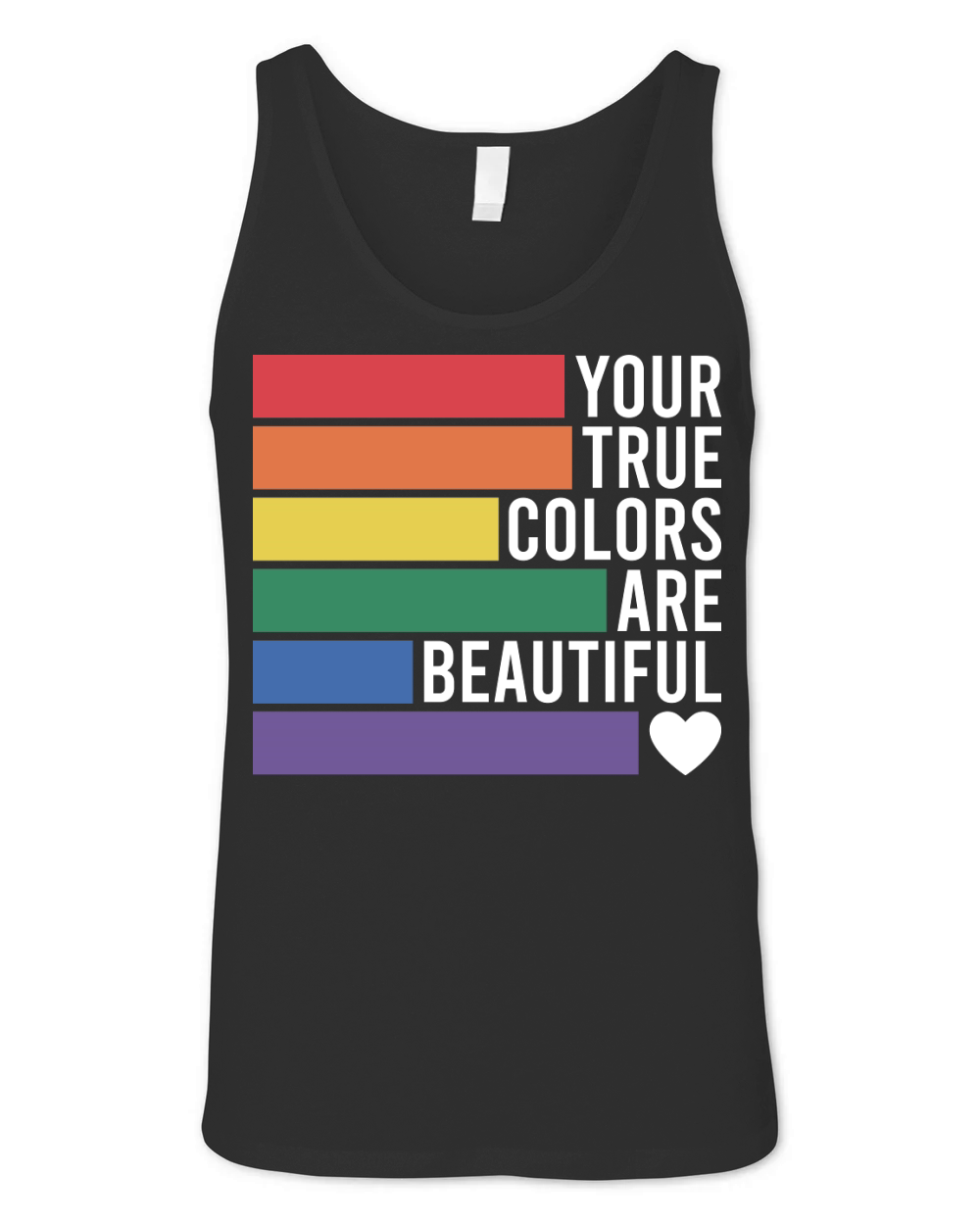 Your true colors are beautiful Unisex Jersey Tank