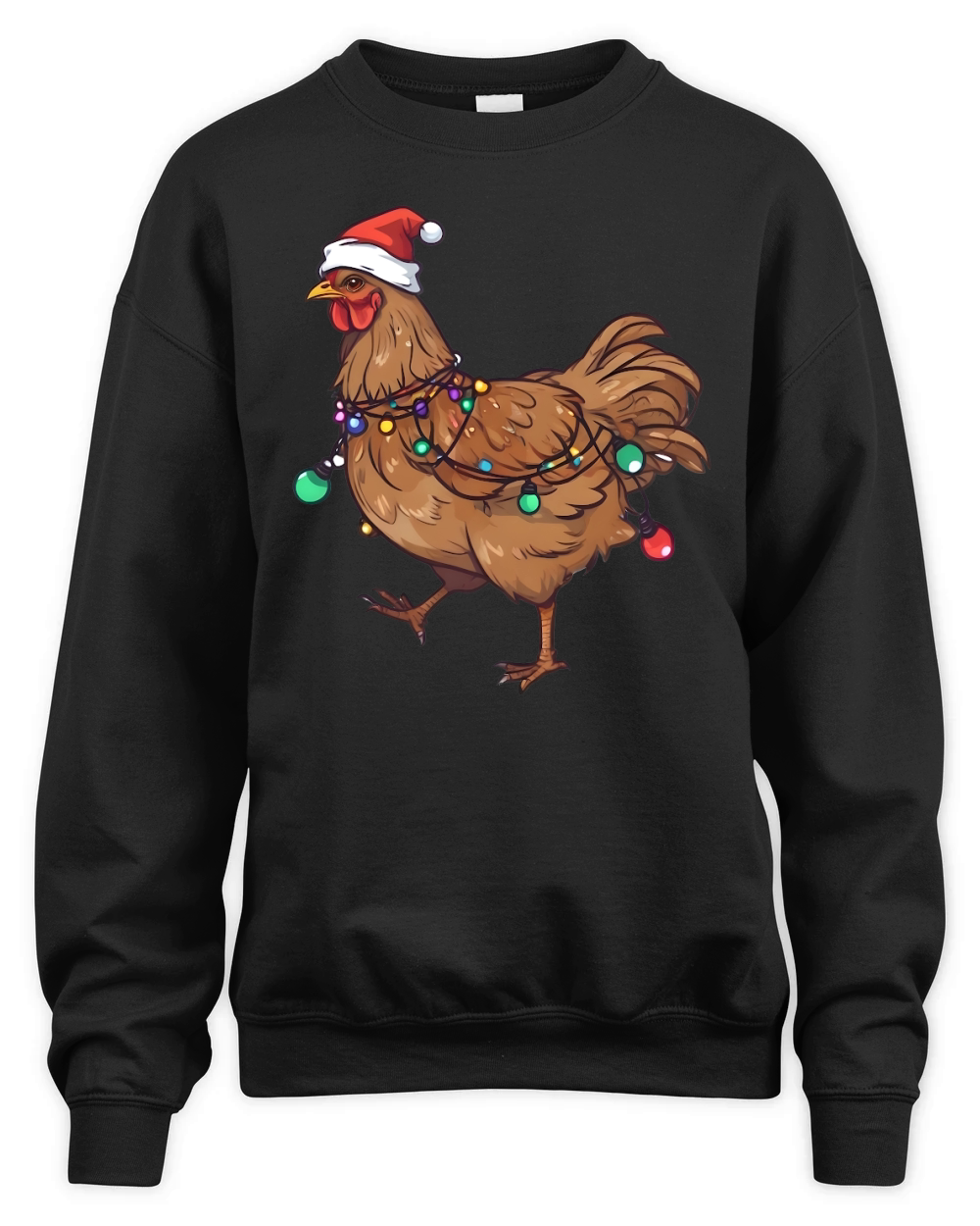 chicken Christmas Sublimation 1 Unisex Premium Crewneck Sweatshirt
