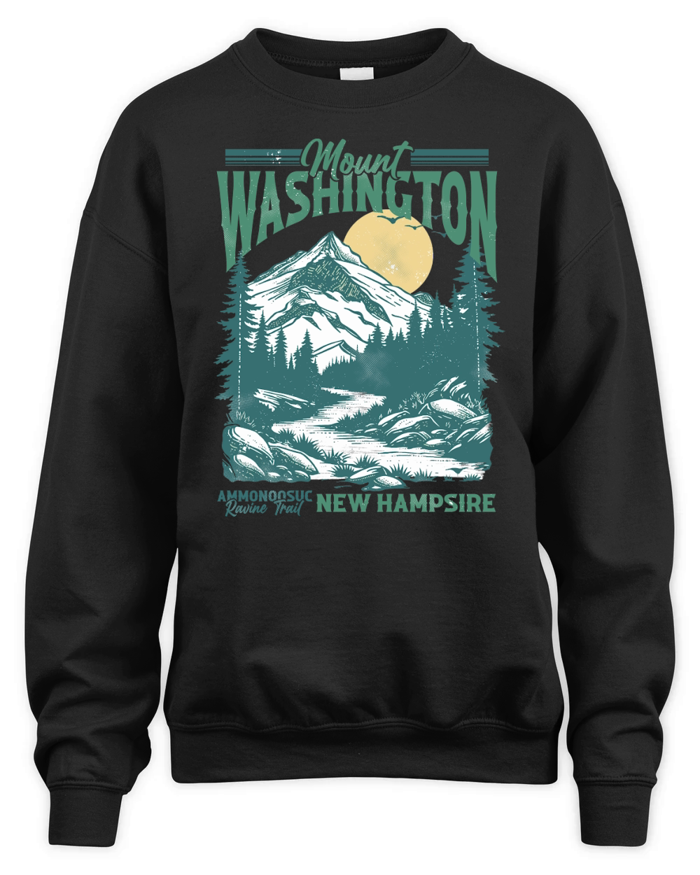 Mount Washington Ammonoosuc Ravine Trail New Hampshire Unisex Premium Crewneck Sweatshirt