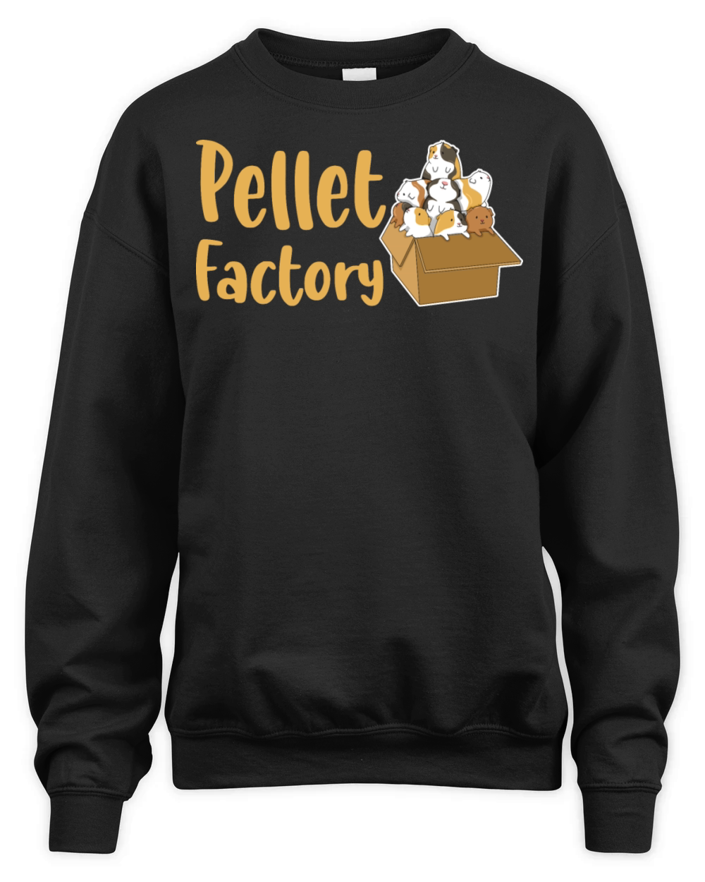 Pellet Factory Quote for a Guinea Pig Nerd Unisex Premium Crewneck Sweatshirt
