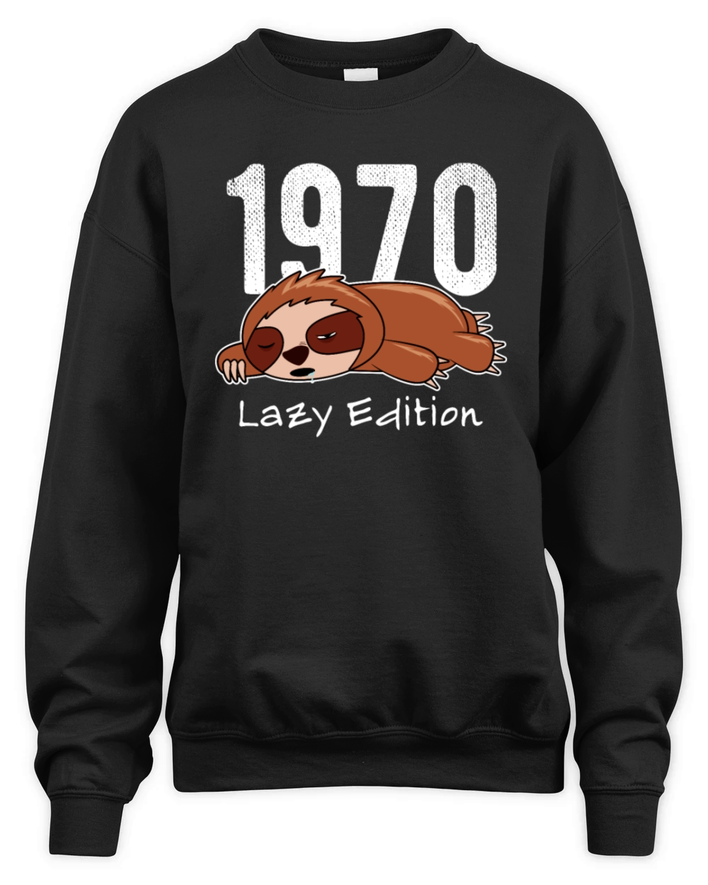 Sloth Vintage 1970 Birthday Lazy Edition Unisex Premium Crewneck Sweatshirt