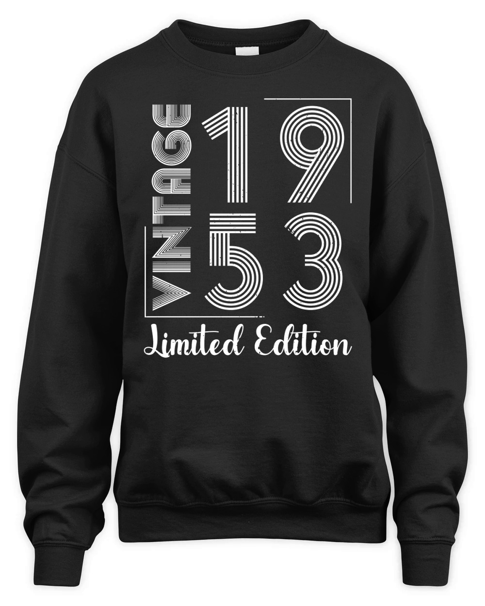 Vintage 1953 Limited Edition Birthday Unisex Premium Crewneck Sweatshirt