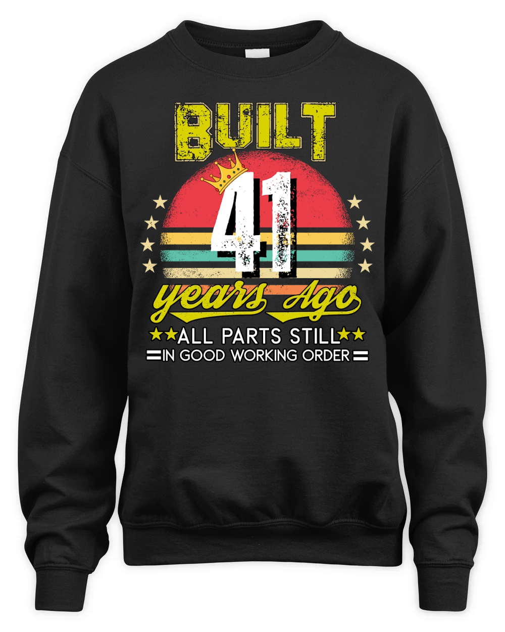 Vintage Birthday 41 Unisex Premium Crewneck Sweatshirt