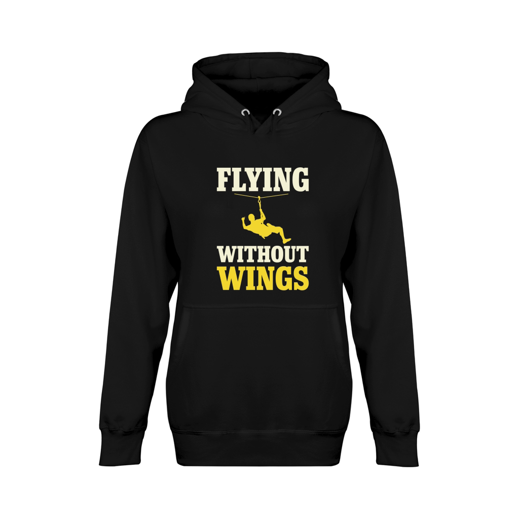 Flying Without Wings Ziplining Unisex Premium Pullover Hoodie