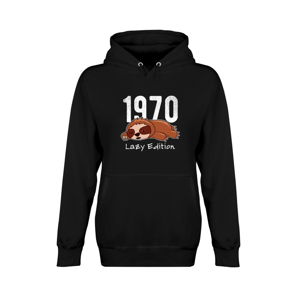 Sloth Vintage 1970 Birthday Lazy Edition Unisex Premium Pullover Hoodie