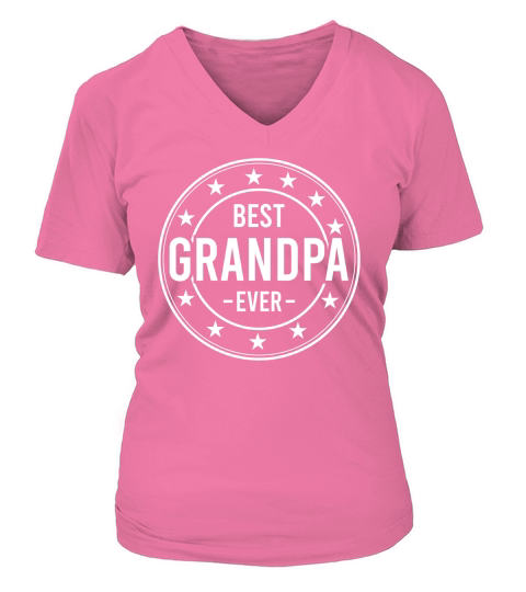 Best Grandpa Ever V-neck T-Shirt Woman