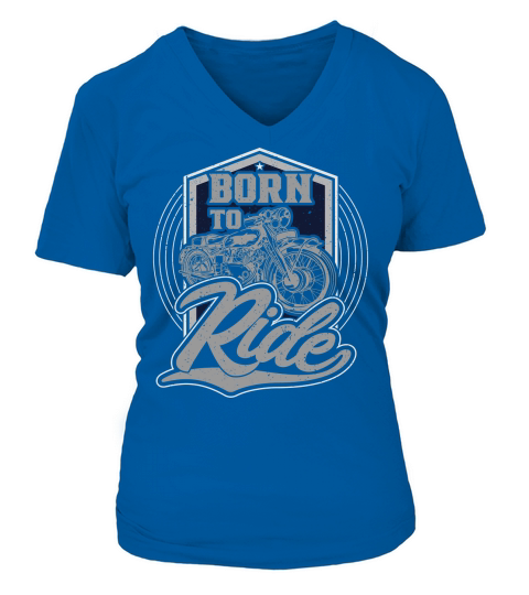 Born to ride V-neck T-Shirt Woman