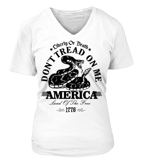Don t Tread on Me V-neck T-Shirt Woman