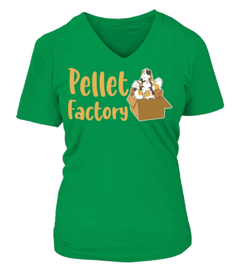 Pellet Factory Quote for a Guinea Pig Nerd V-neck T-Shirt Woman