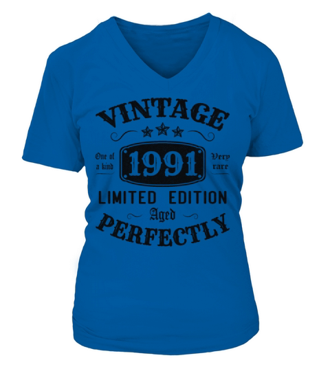 Vintage 1991 Limited Edition Aged Perfectly V-neck T-Shirt Woman