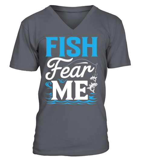 Fish fear me V-Neck T-shirt