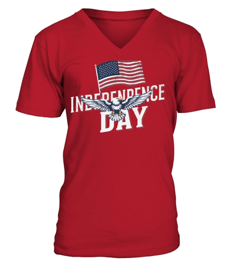 Independence Day 4TH JULY 09 V-Neck T-shirt