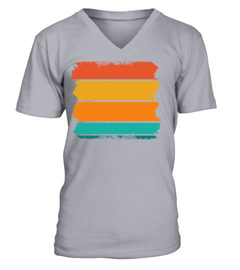 Vintage Retro Sunset (6) V-Neck T-shirt