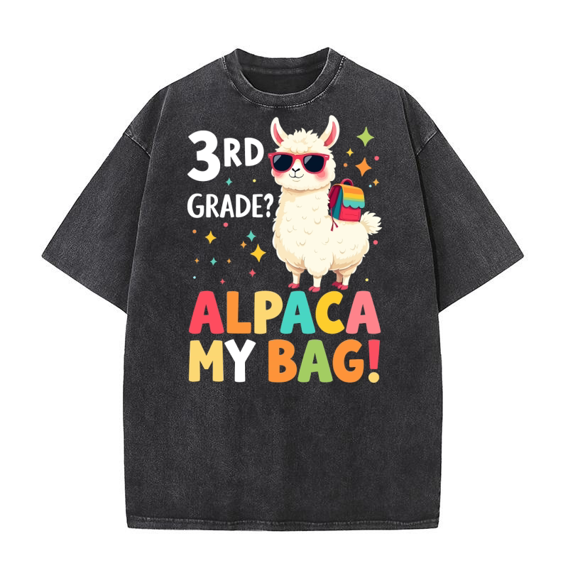 3 RD grade alpaca my bag! Washed T-Shirt
