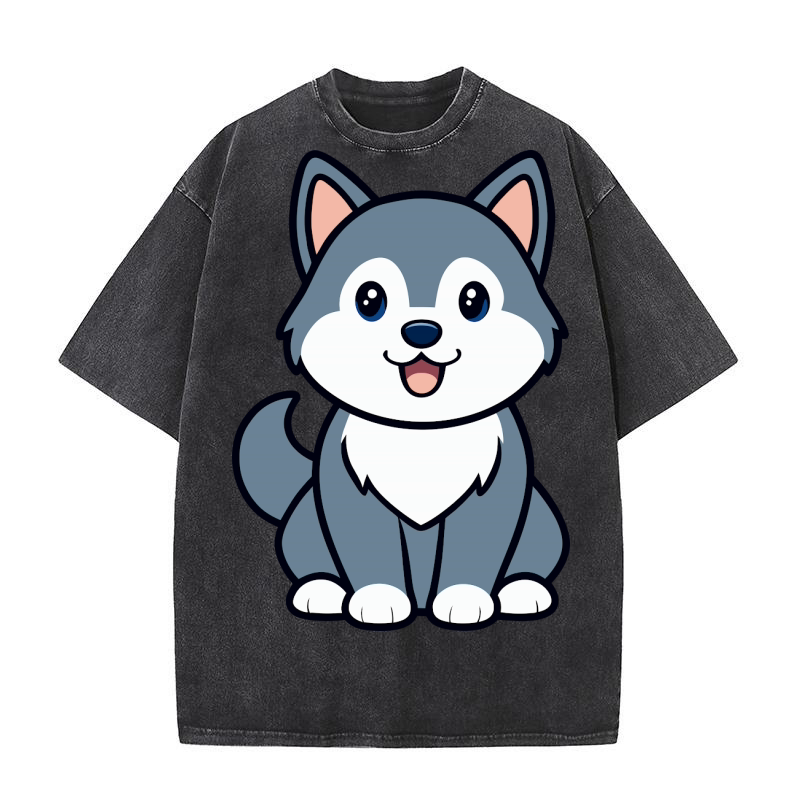 Alaskan Malamute 02 Washed T-Shirt