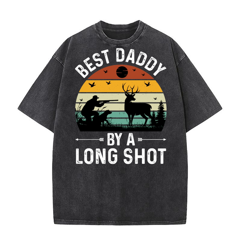 Best Daddy By a Long Shot Washed T-Shirt