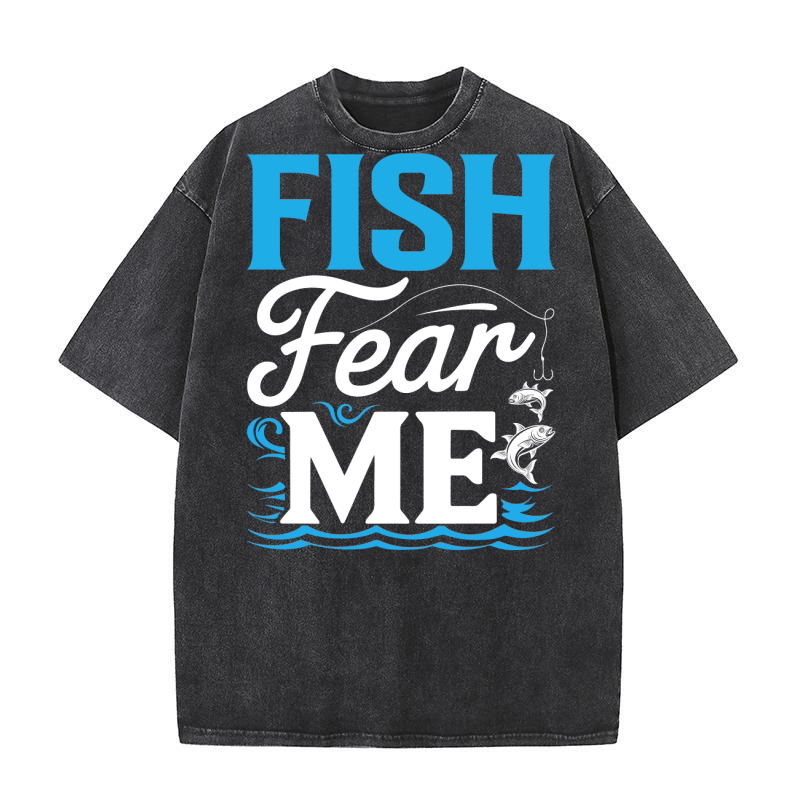 Fish fear me Washed T-Shirt