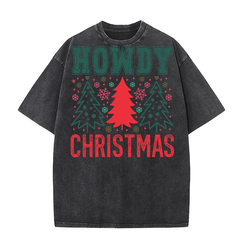 howdy christmas Washed T-Shirt