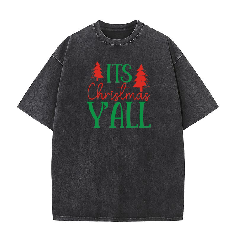 Its christmas Yall 02 Washed T-Shirt