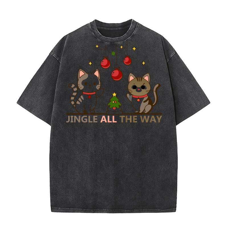 Jingle all the way Washed T-Shirt