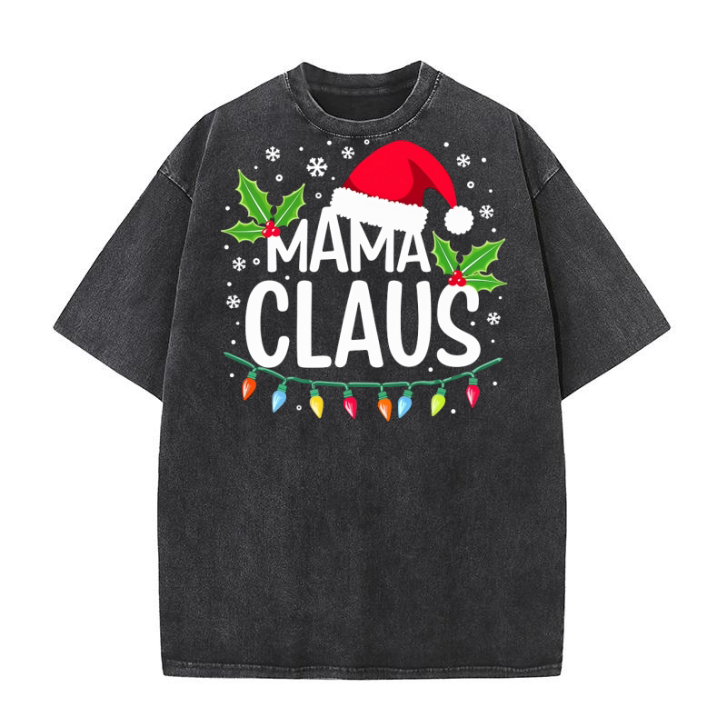 Mama Claus 10 Washed T-Shirt