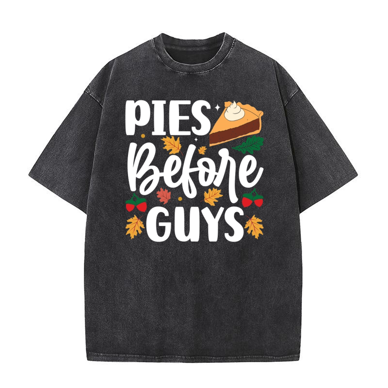 PIES BEFORE GUYS Washed T-Shirt